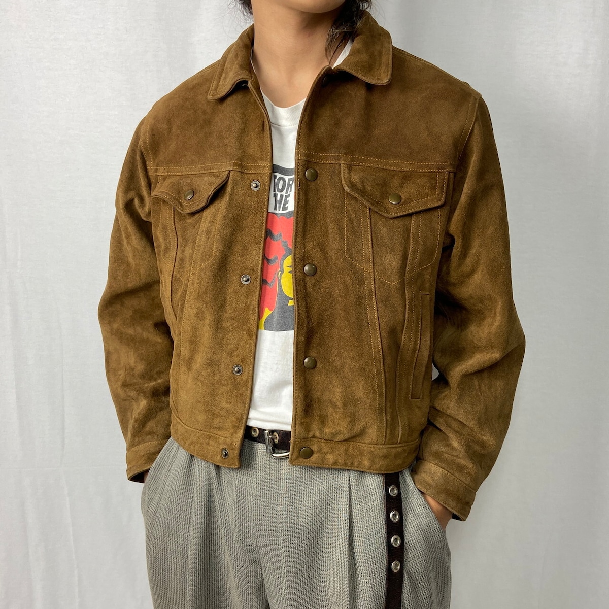 90年代 OLD GAP オールドギャップ スエード トラッカージャケット 