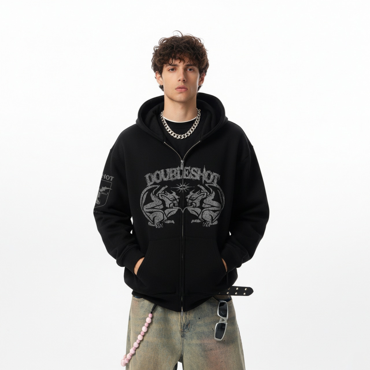 WSHOT Original Horseshoe Devil Zip Hoodie WS136