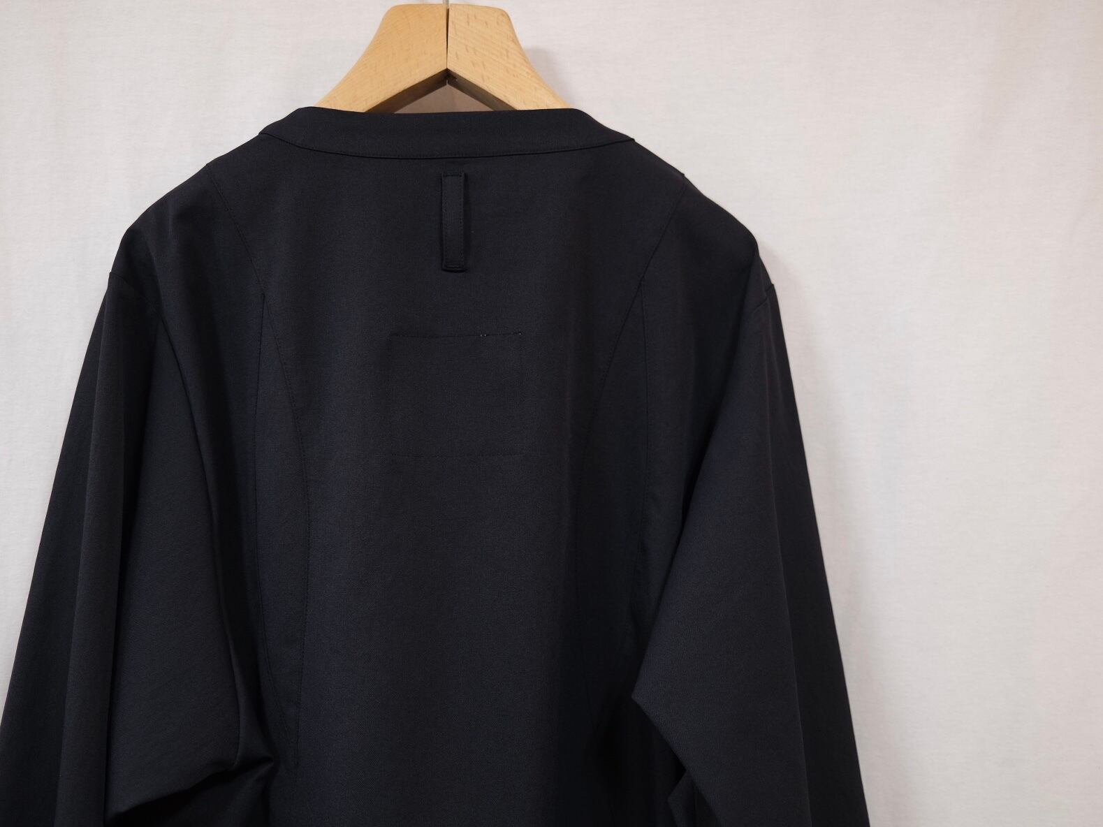 UNTRACE” LINEN TWILL ZIPPER CARDIGAN DARK NAVY” | Lapel online store 