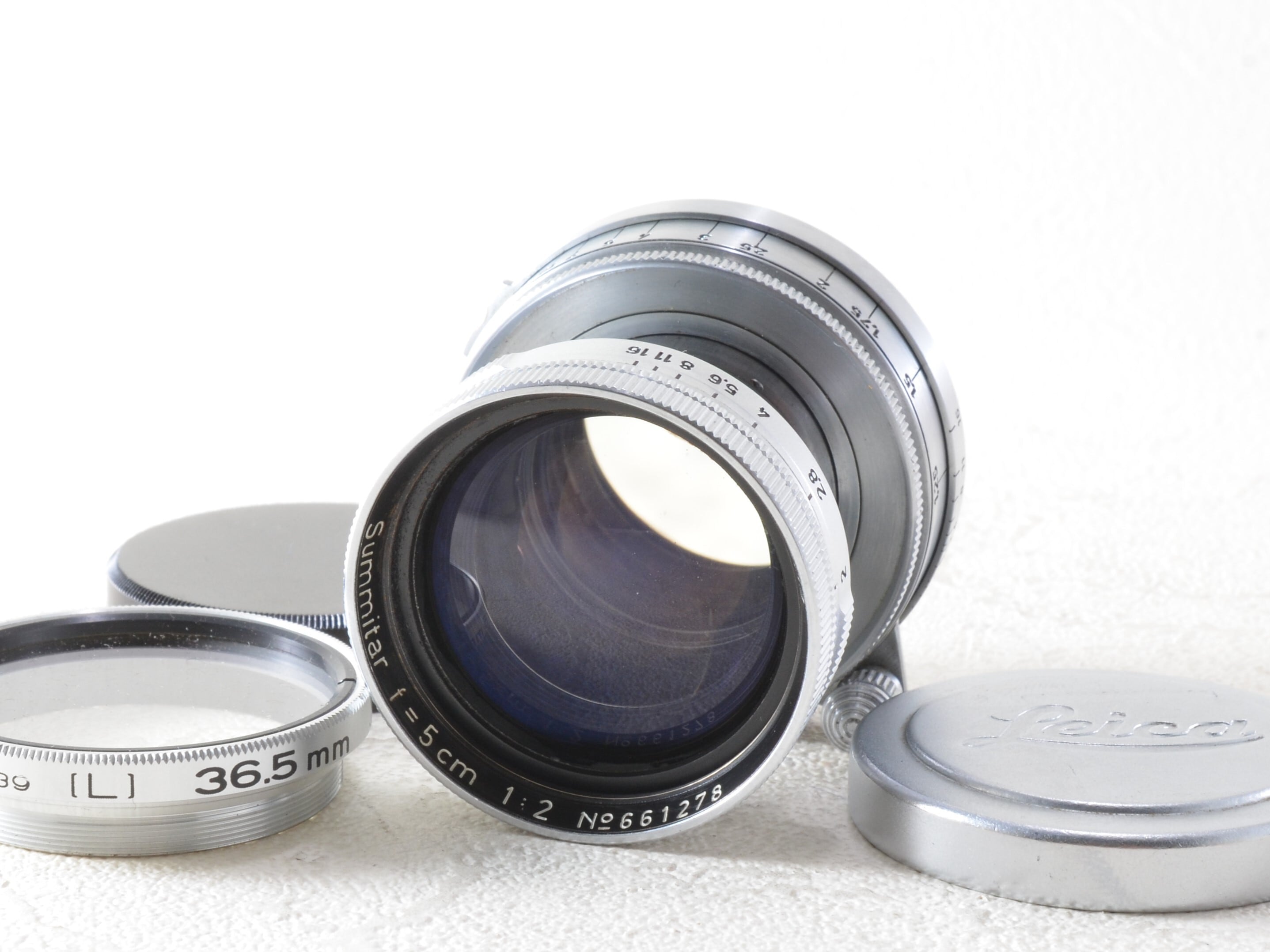 円形絞りタイプ】Leica Summitar 5cm F2 50mm L39 整備済 ライカ 