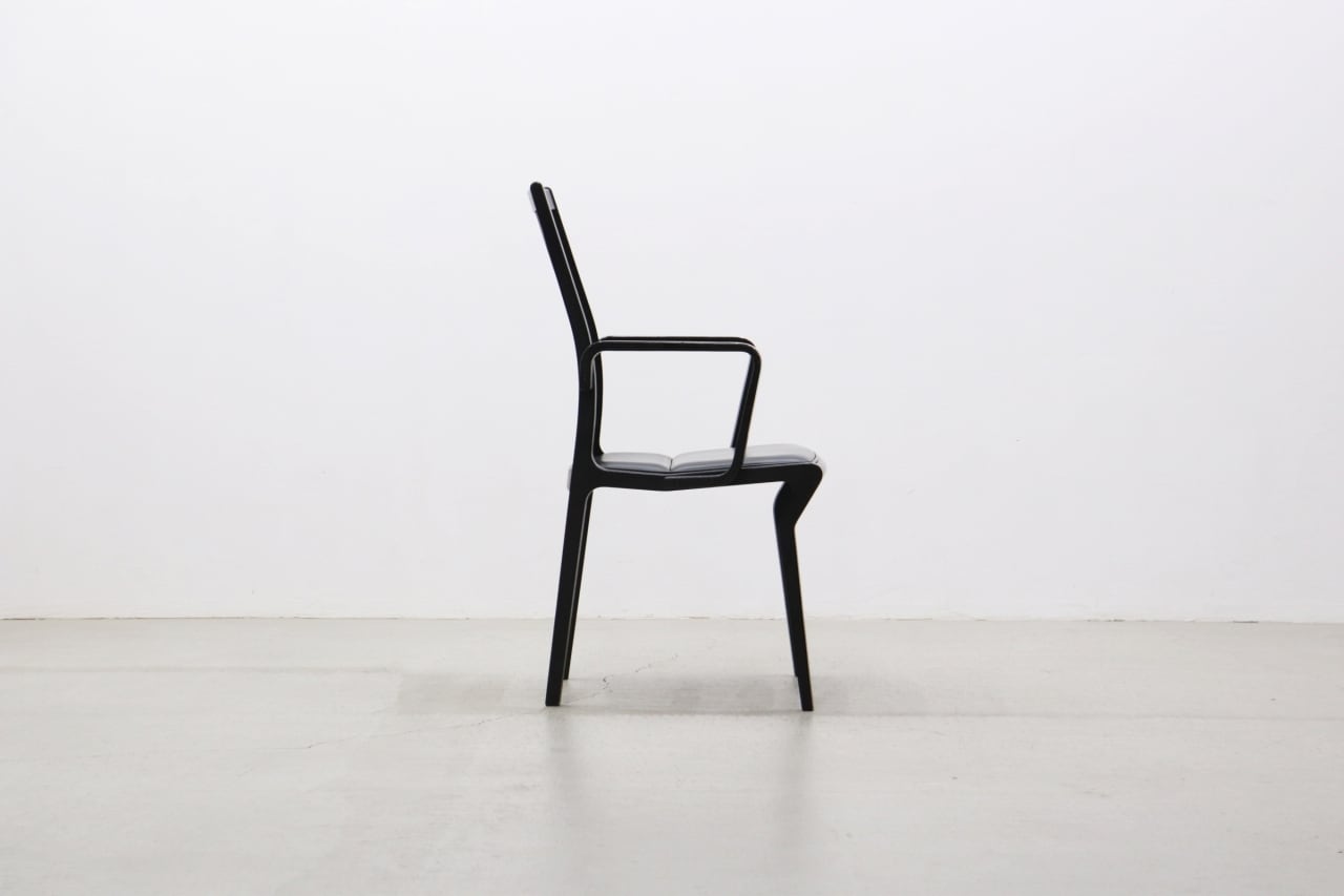 沼津店】在庫4脚 TENDO 天童木工 アーム 本革 ダイニングチェア