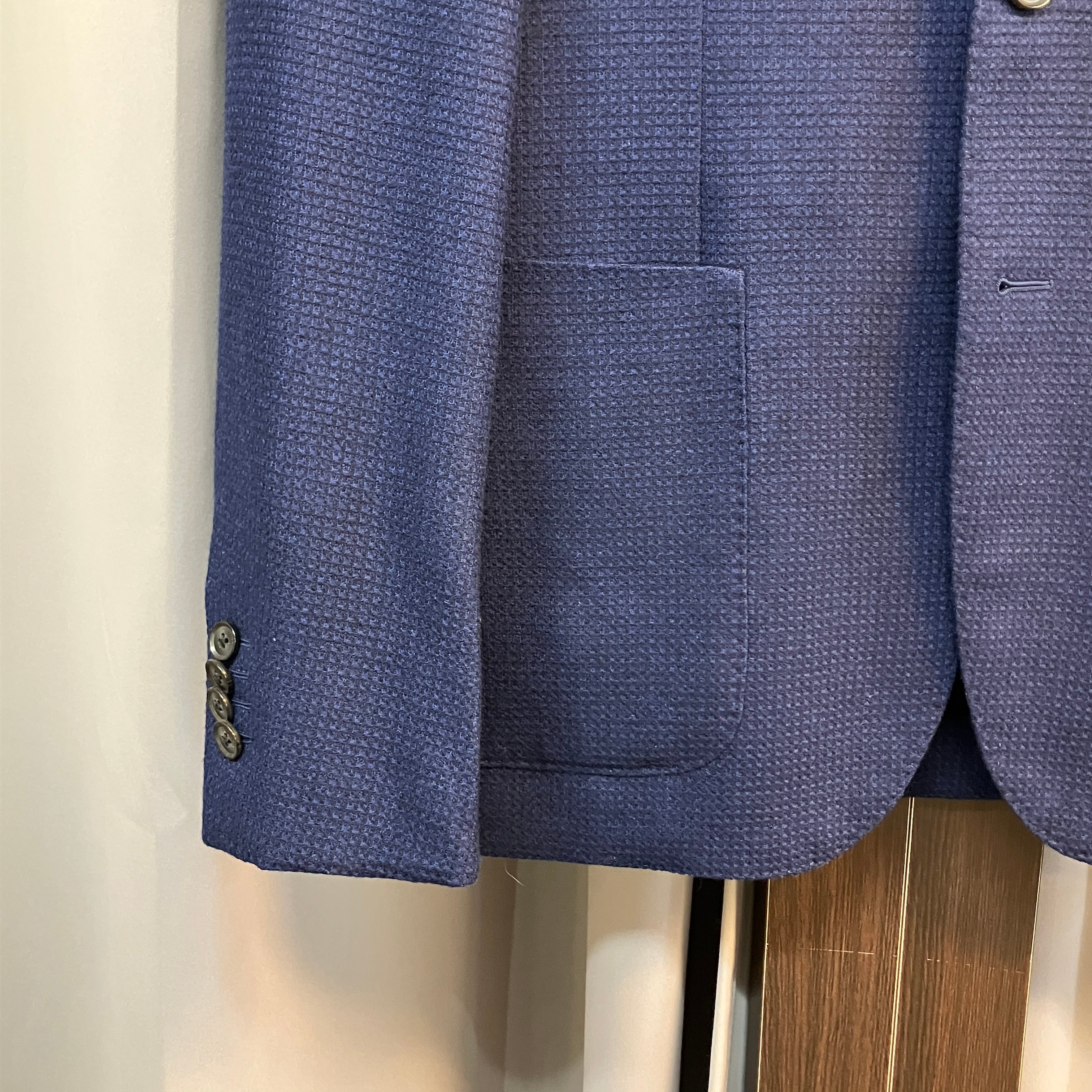 CARUSO WOOL / SILK NAVY JACKET | safarionline