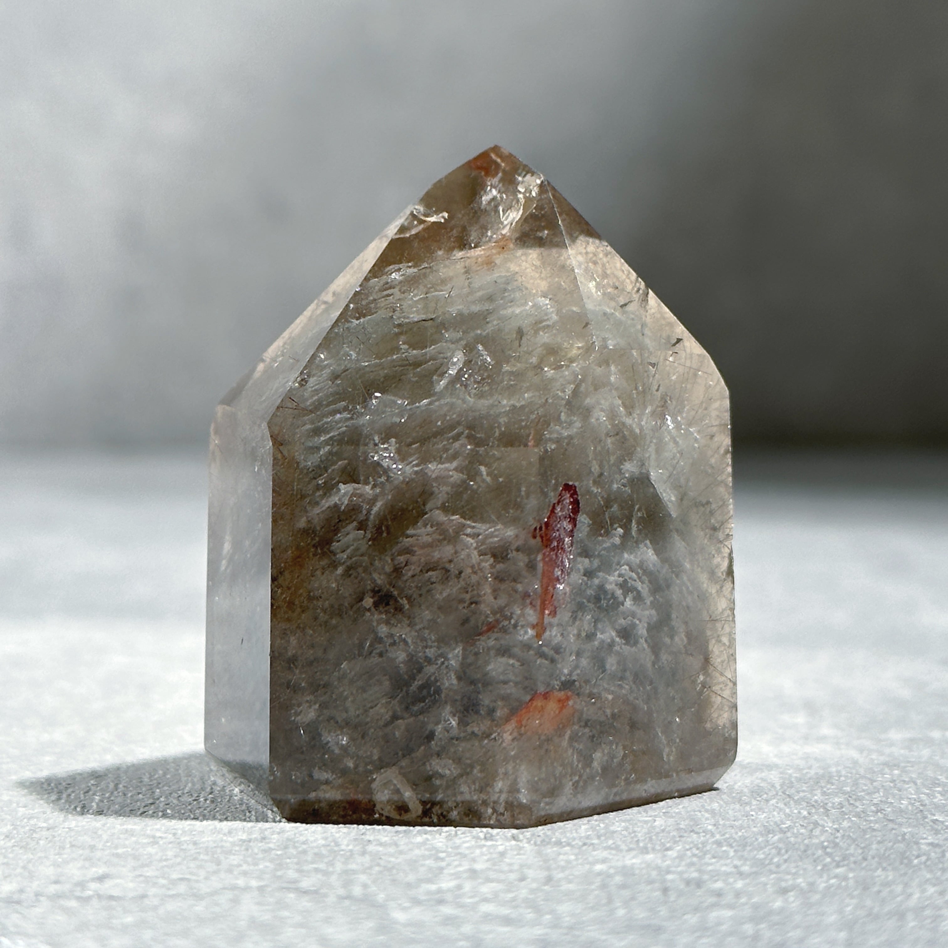 高透明ガーデンクォーツタワー天然石 ミナスジェライス産千層ガーデンクォーツ タワー24◇ Garden quartz