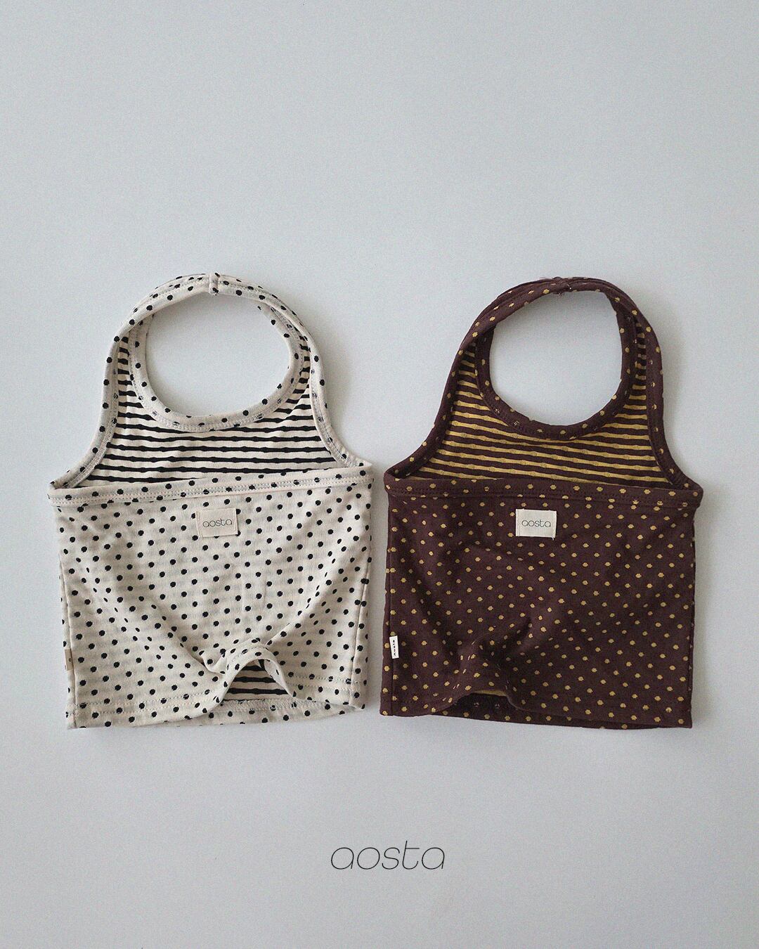 choco chip halter neck【aosta】※10月上旬〜中旬発送予定