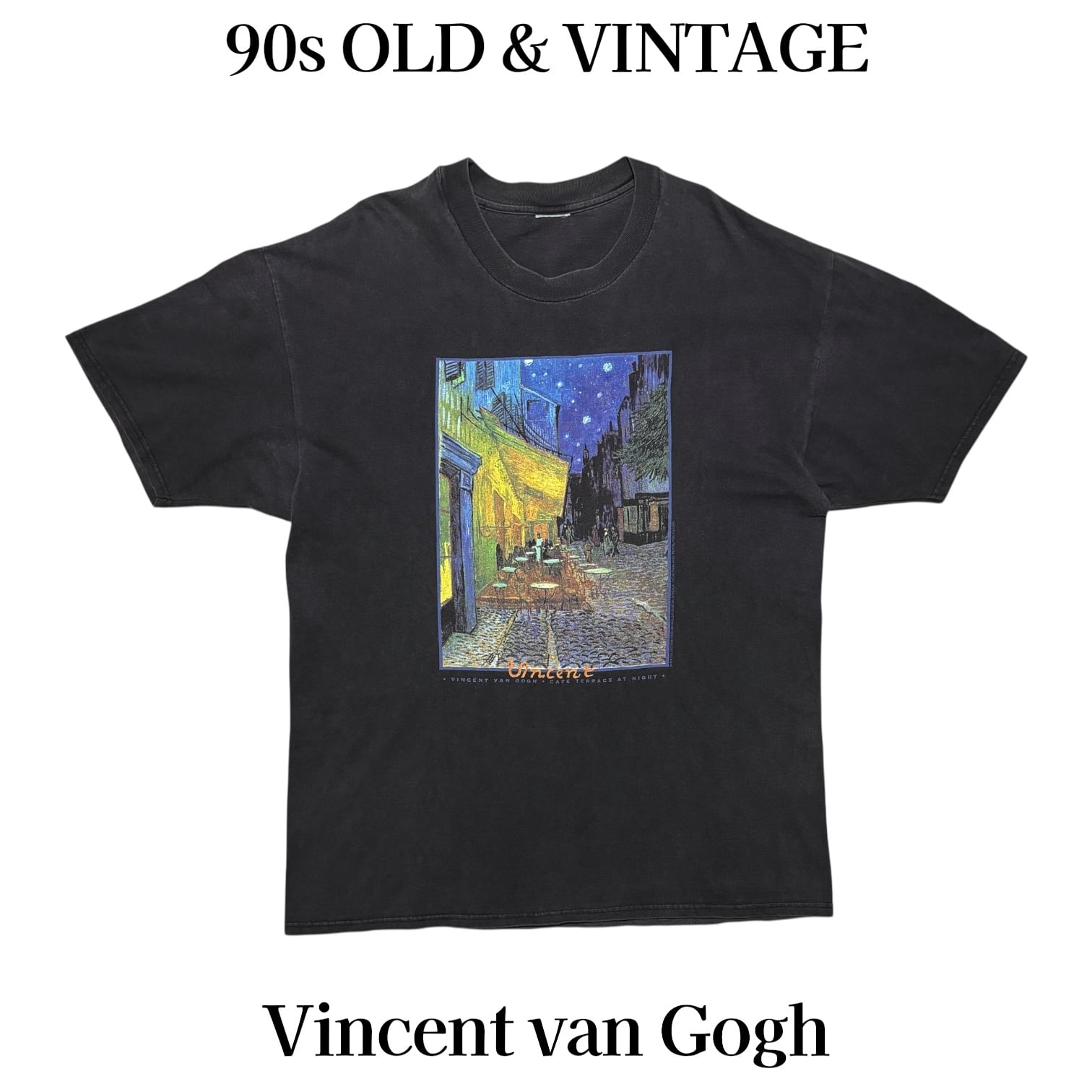古着 90s Vincent van Gogh フィンセント ファン ゴッホ 夜のカフェ