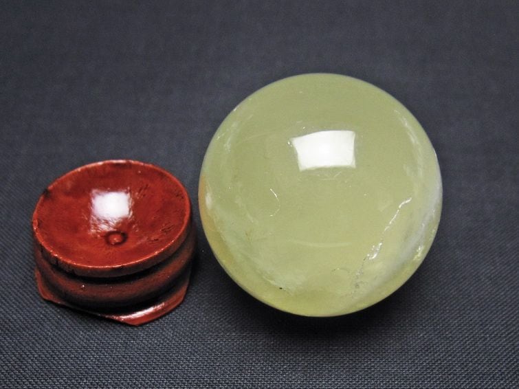 シトリン 丸玉 34mm シトリンクォーツ スフィア 一点物 141-7768