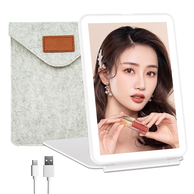 BESTOPE 化粧鏡 女優ミラー 壁掛け/卓上両用 ハリウッドミラー 卓上鏡