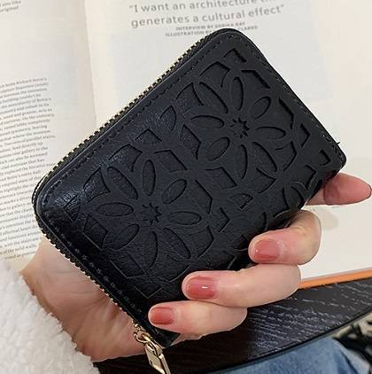 花柄◇オシャレカードケース☆大容量じゃばら☆マルチ財布コインケース 