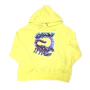 【GROUND ZERO】SCORPIO BRUSH PRINT HODDIE yellow