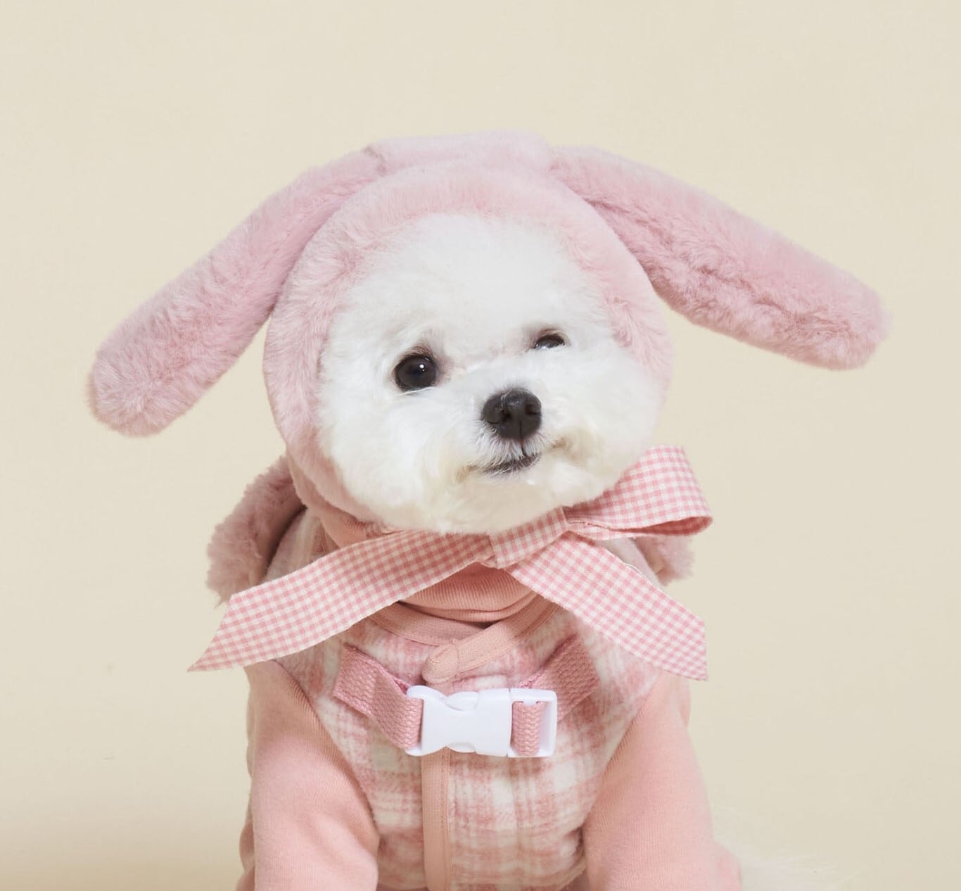 XL/即納【meaningless】Check Ribbon Hat (Pink)