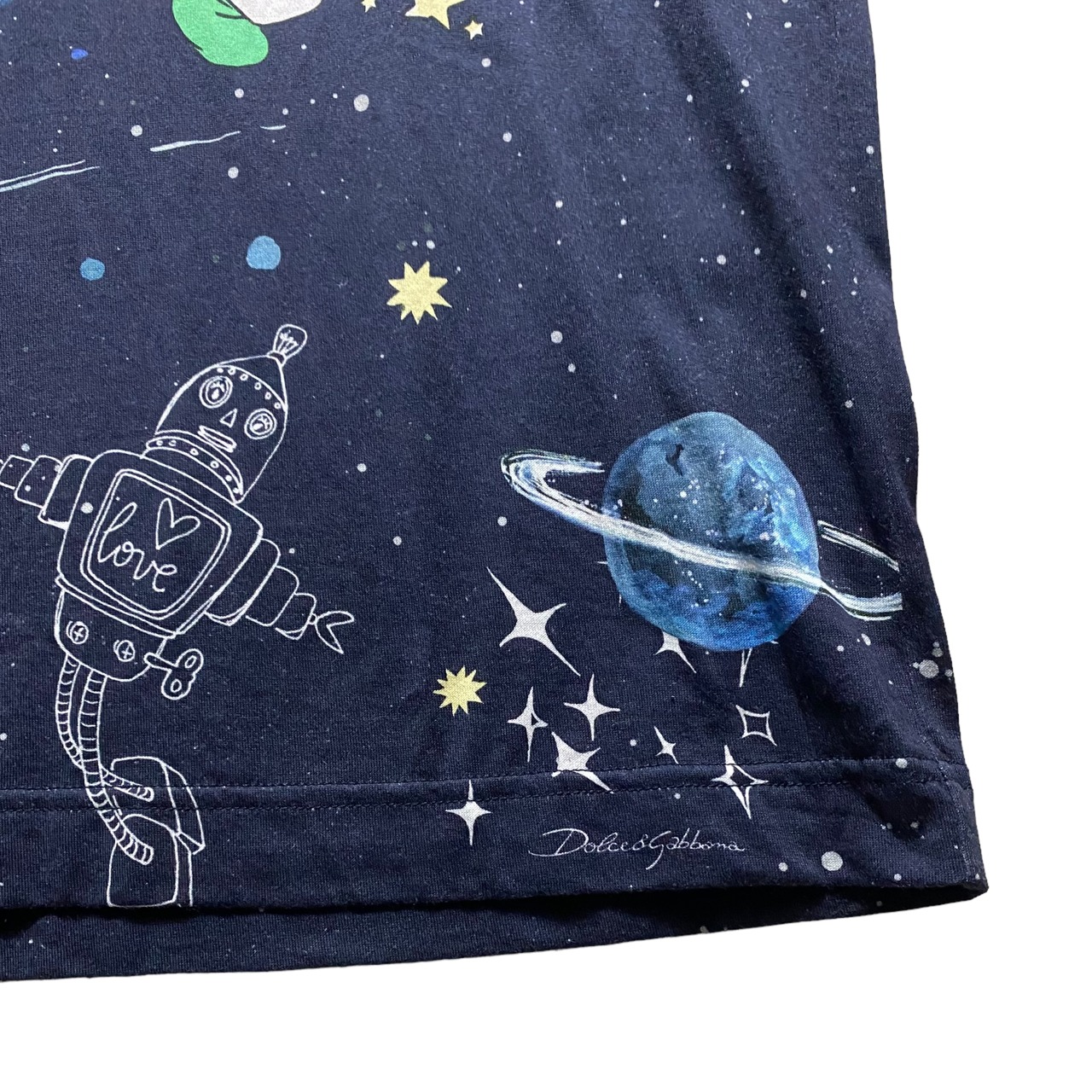 DOLCE&GABBANA “DGmillennials” space print tee