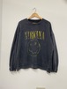 00sNirvana Smiley Print Crewneck Sweater/XL