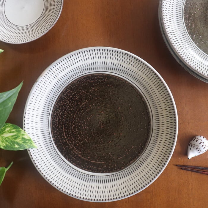 小石原焼 5枚 24cm 皿 焼き物 ストア 小石原焼 5枚 24cm 皿 焼き物