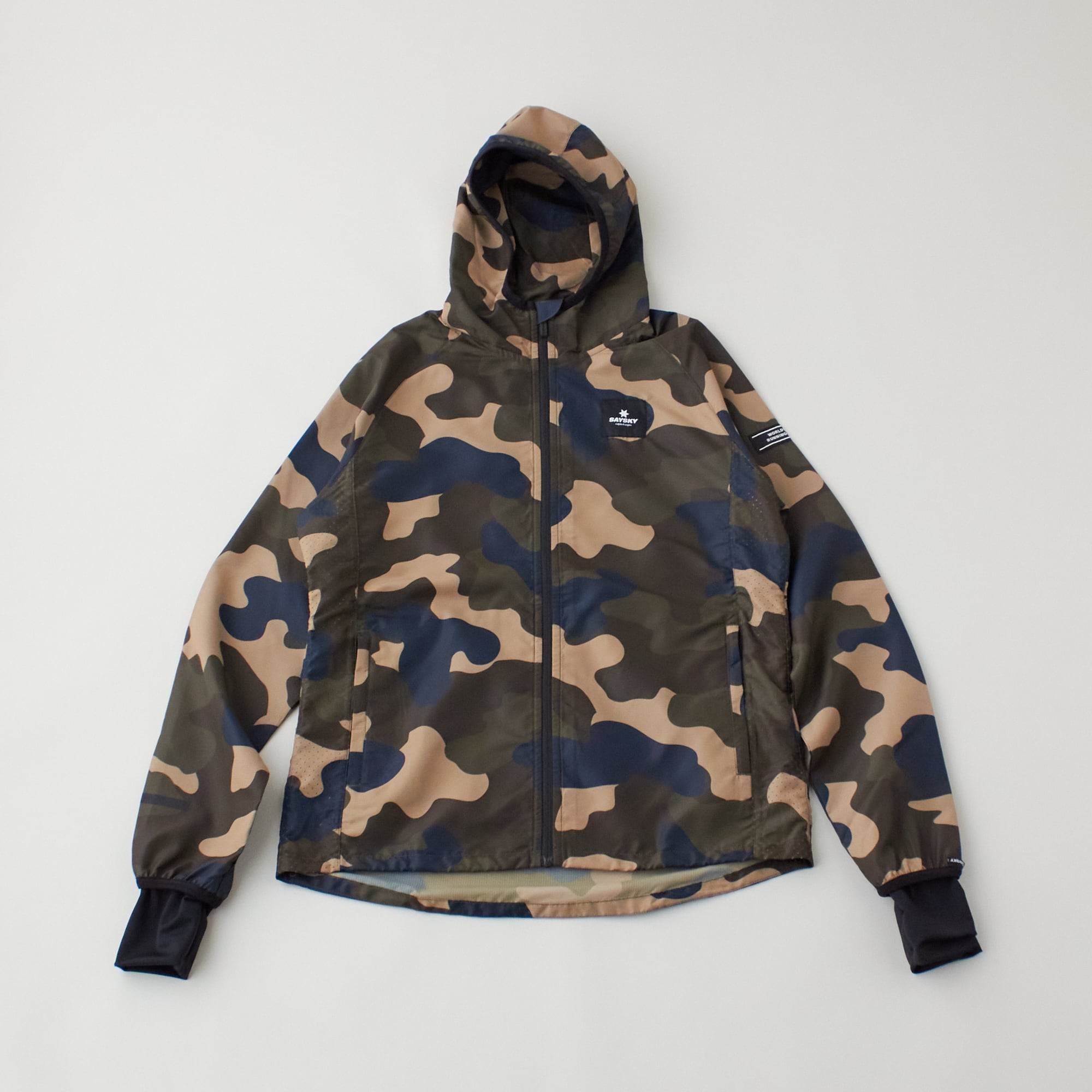 SAYSKY .(セイスカイ) WMNS Camo Pace Jacket - WOODLAND CAMO