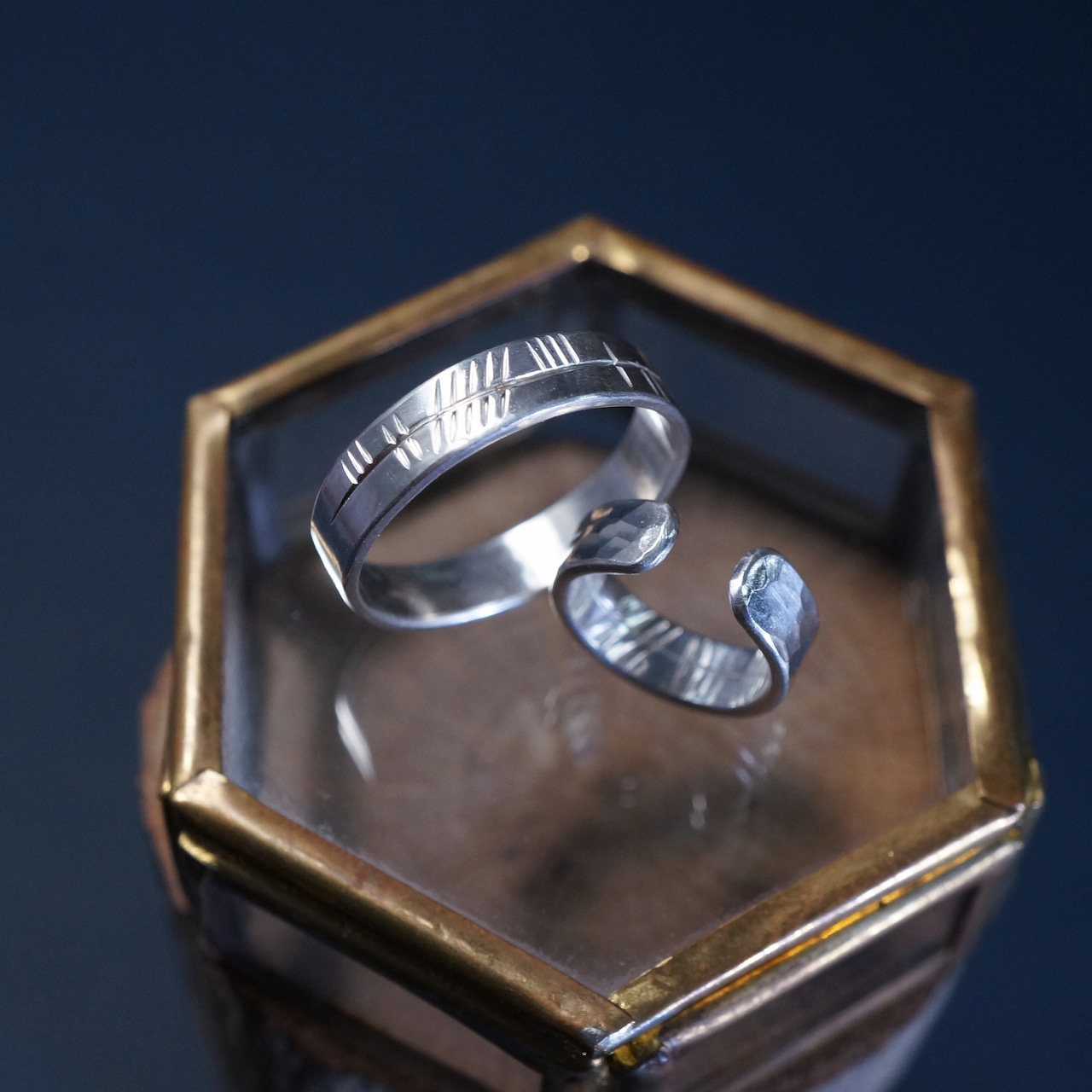 【Ogham-R】文字を選べるオガムのリング