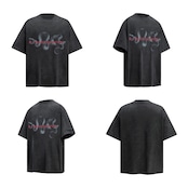 VINTAGE ストリート ヘビプリント Tシャツ T1696