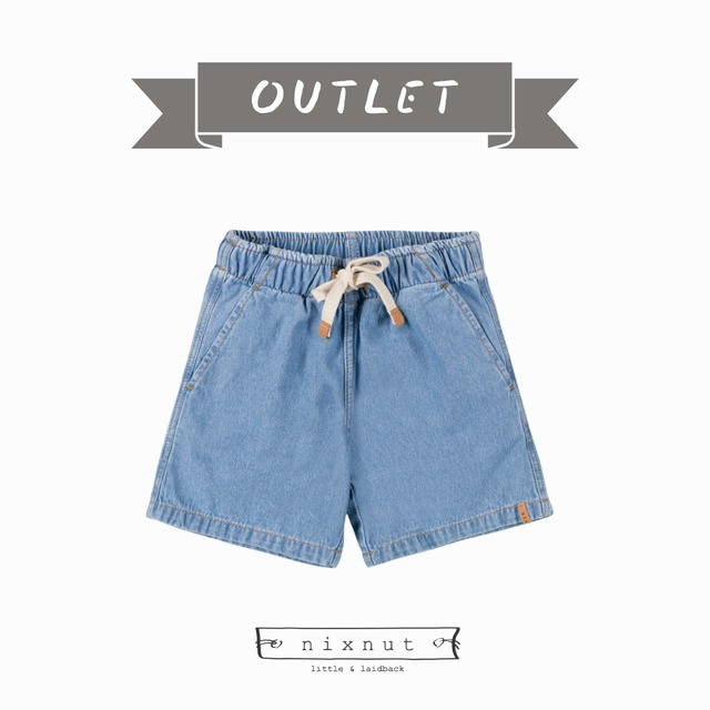 アウトレット【nixnut】Bunk Short / Jeans / デニムショートパンツ