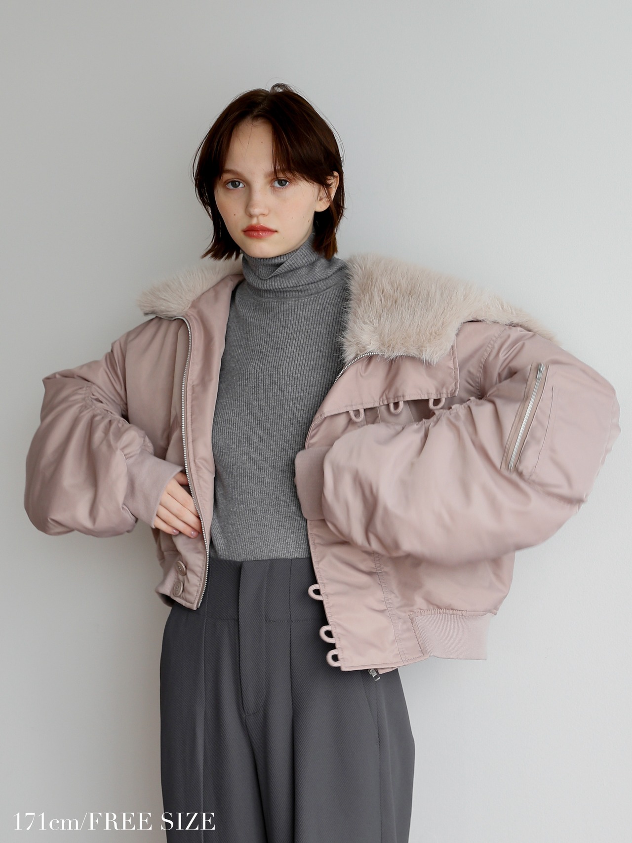 volume sleeve flight jacket | Katrin TOKYO