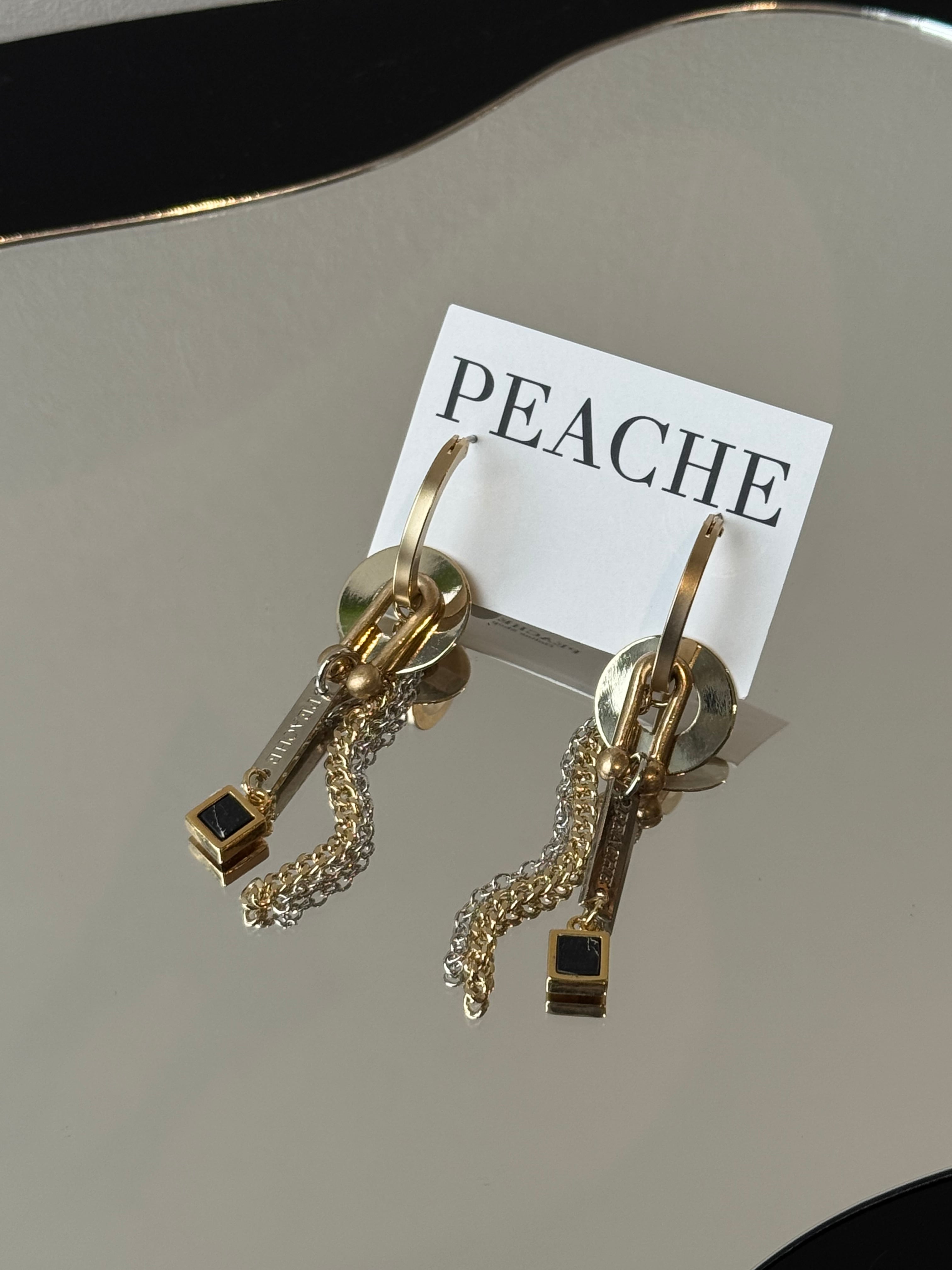 mat gold circle random chain