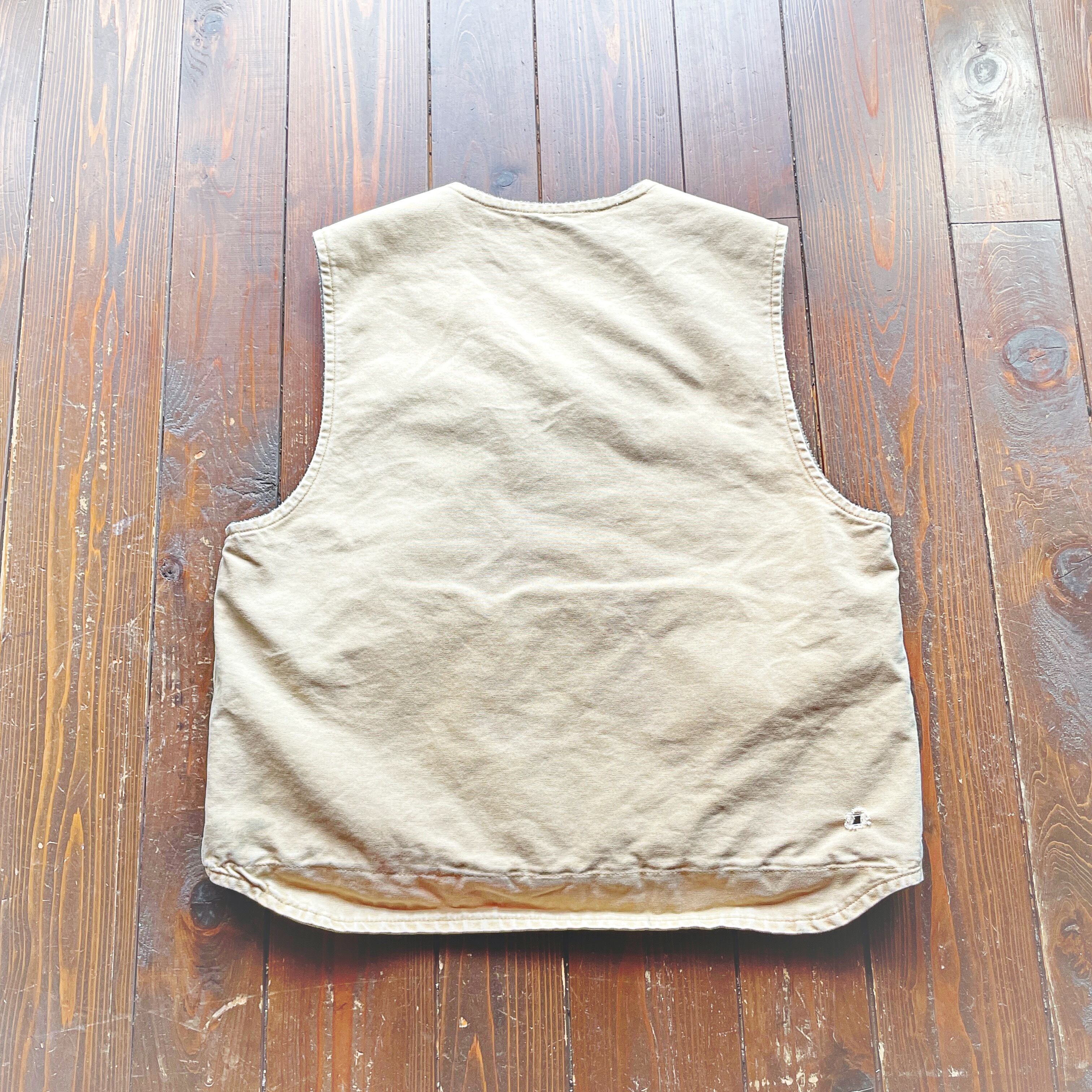 00s Carhartt Duck × Boa Work Vest〈Made in Mexico〉/ Size X-LARGE