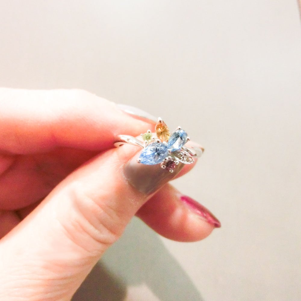 マルチカラーストーン リングK18 13号 | Jewelry SIMON ジュエリーシモン