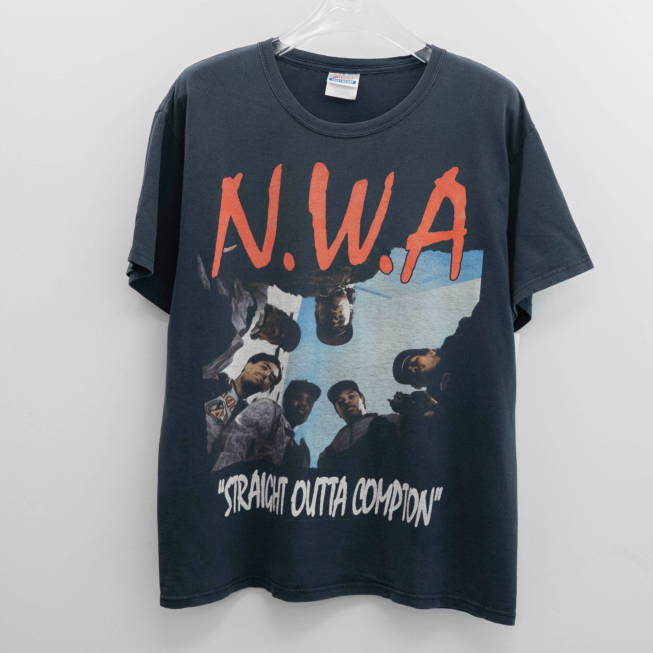 N.W.A " Straight Outta Compton " Hanes L 【A7-215】