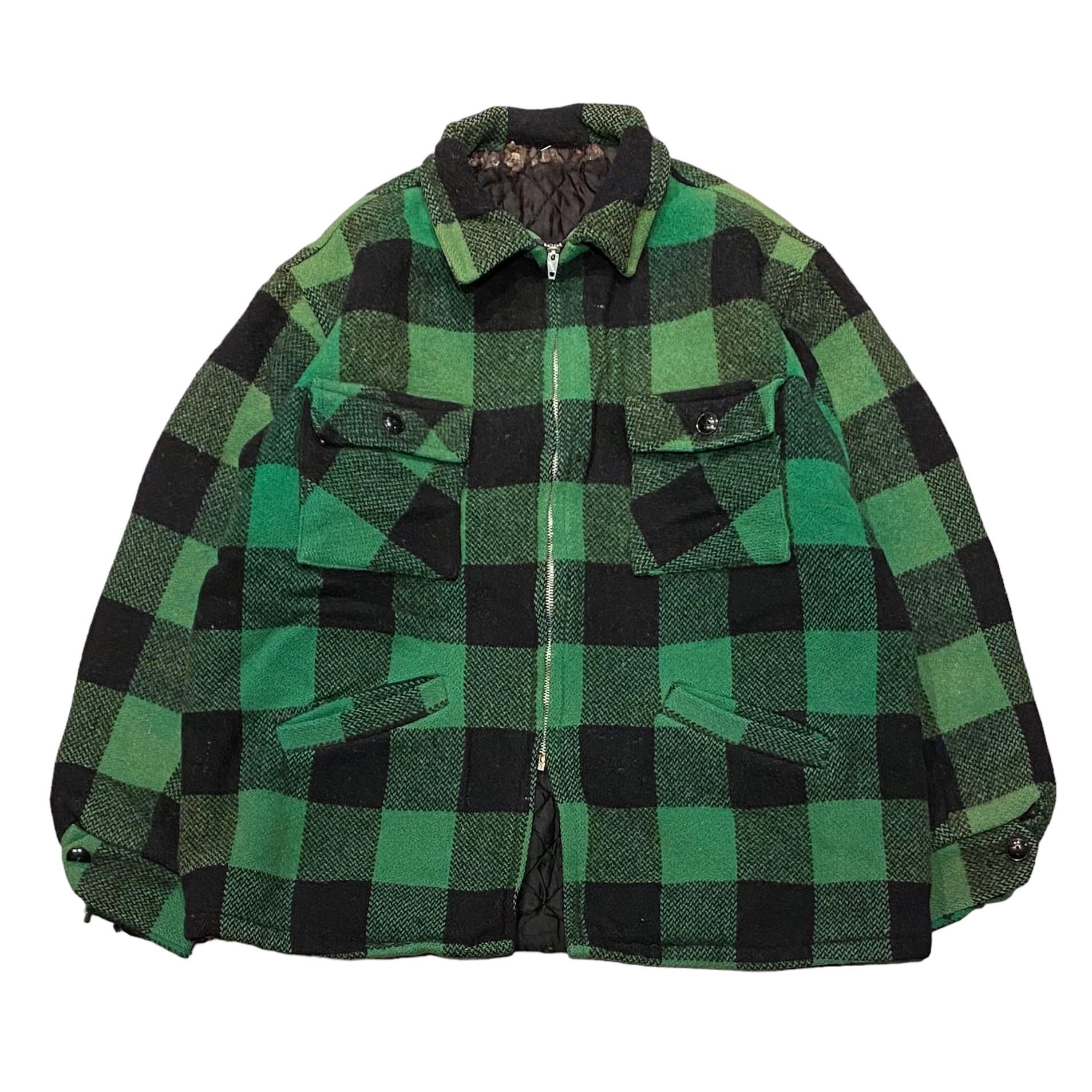 60's Unknown Wool Plaid Jacket / ウールジャケット バッファロー