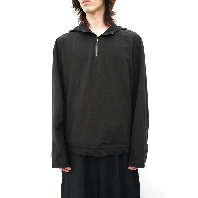 [kujaku] (クジャク) 2024SS J-825 / anorak hoodie (black)