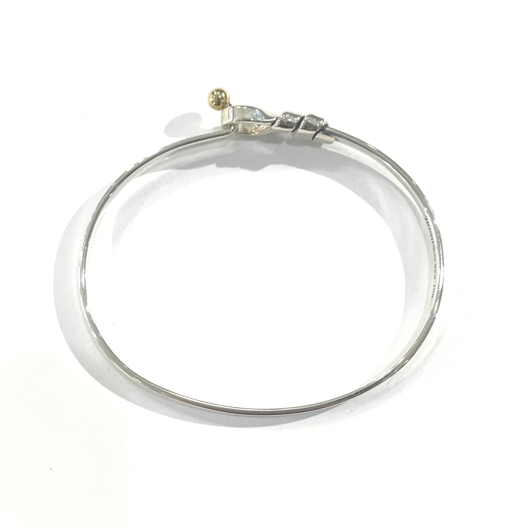 TIFFANY&CO.】2507 ティファニーsilver× 18k オープンフックフラット