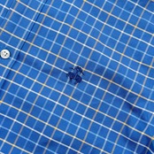 Brooks Brothers ブルックス ブラザーズ チェック ノンアイロン オックスフォード BD 長袖シャツ M/ブルー