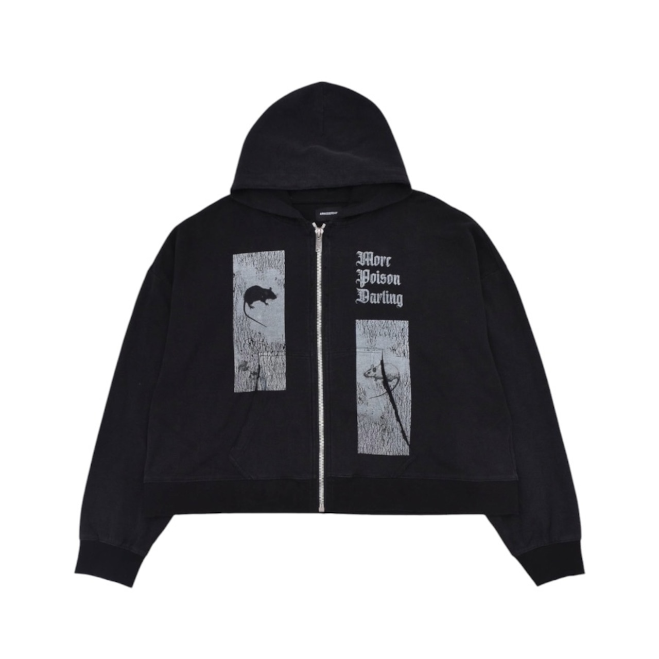 【ARNODEFRANCE】ZIP HOODIE 'MORE POISON DARLING' - 1