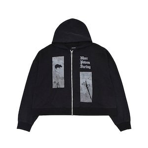 【ARNODEFRANCE】ZIP HOODIE 'MORE POISON DARLING'