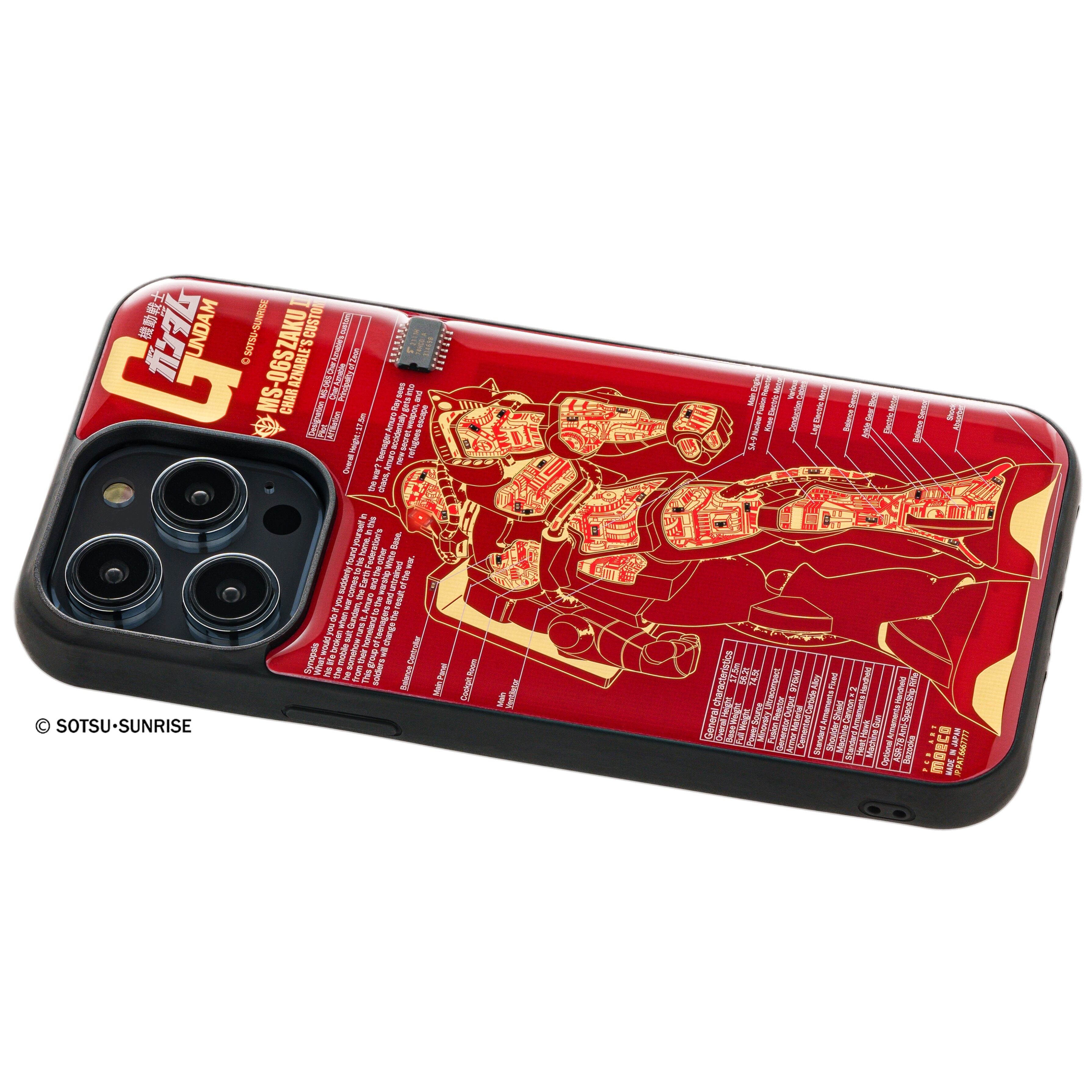 FLASH シャア専用ザク 基板アート iPhone 14 Pro Max ケース | PCB ART