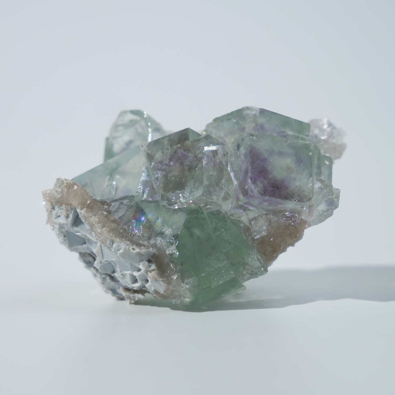 シャンファーリン産 フローライト / スモーキークォーツ / 原石 標本