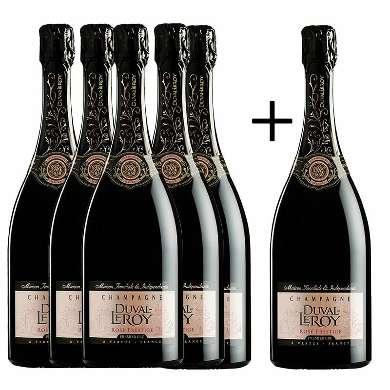 Duval Leroy Rose Brut Prestige Premier Cru　750ml　デュヴァル・ルロワ　ロゼ・ブリュット　プレステージ　プルミエクリュ NV お得な6本セット