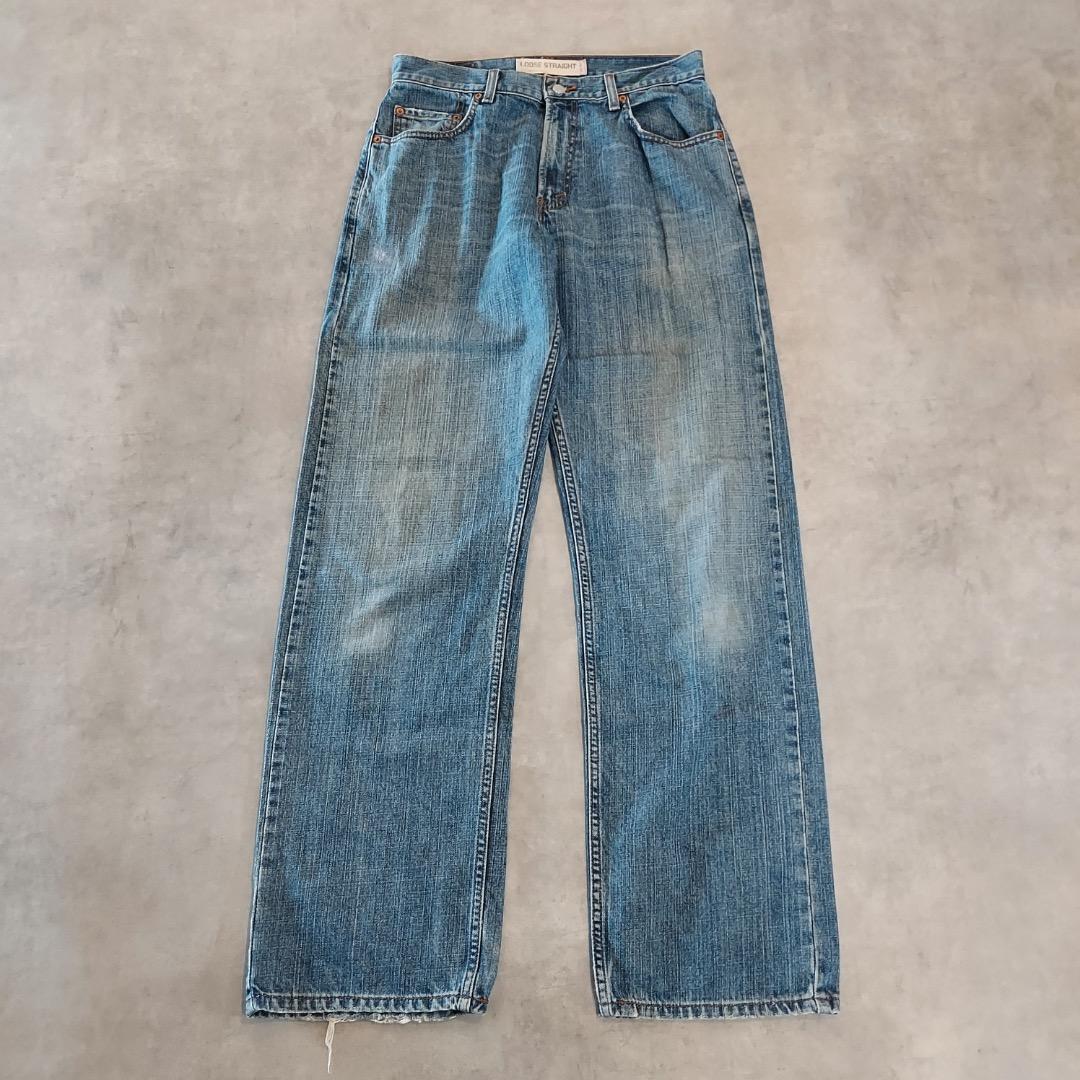 リーバイス569 W30 ワイド バギー Y2K 青 古着 00s 21664 リーバイス569 W30 ワイドバギー Y2K 青 古着 00s 21660 | fuufu