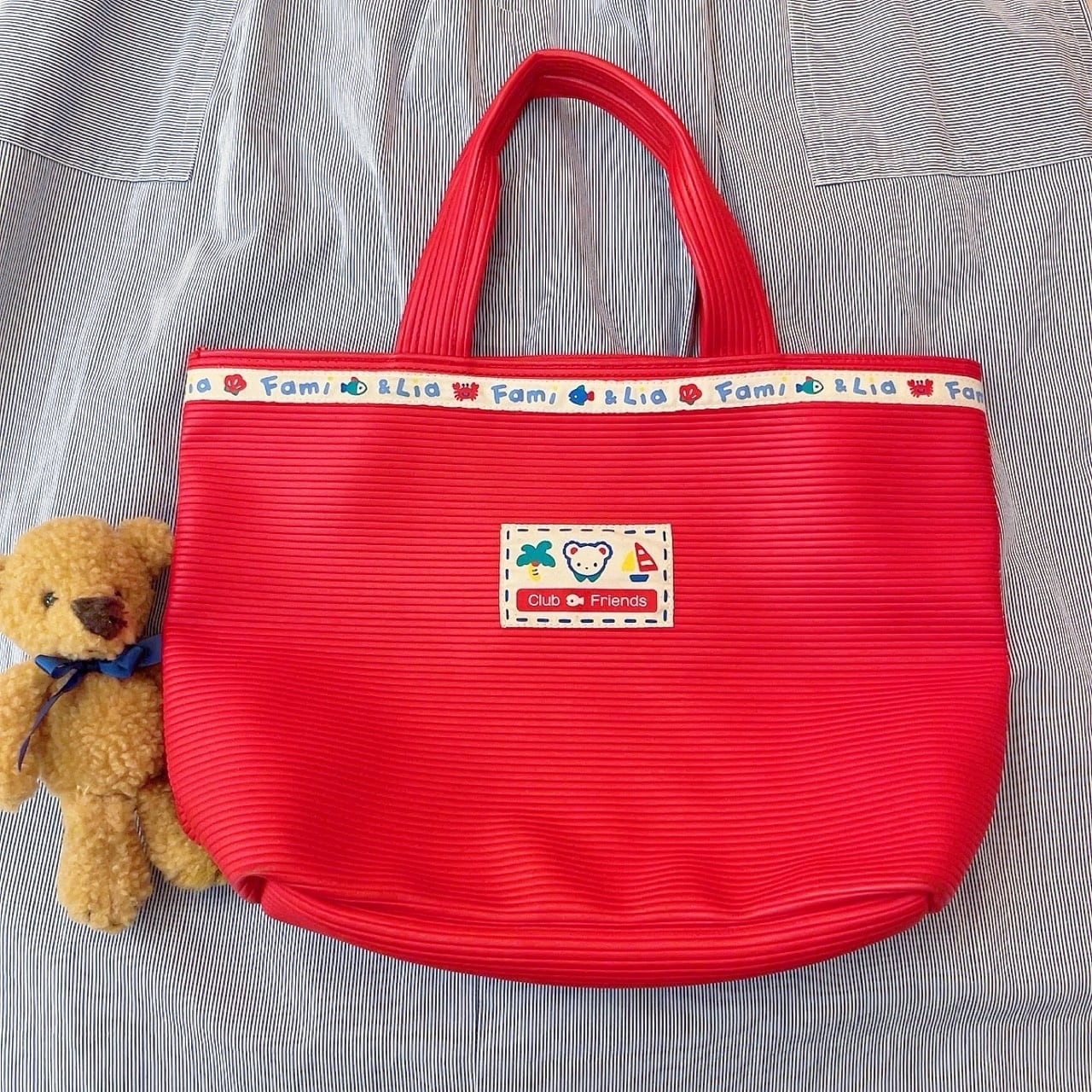 Familiar / red marine tote bag