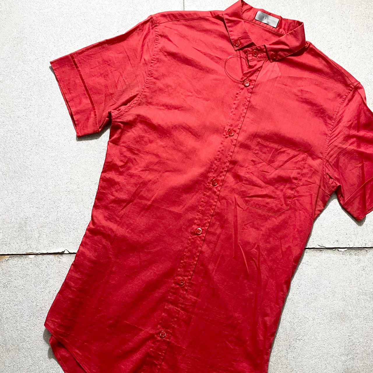 2006SS DIOR HOMME red color S/S shirt size38