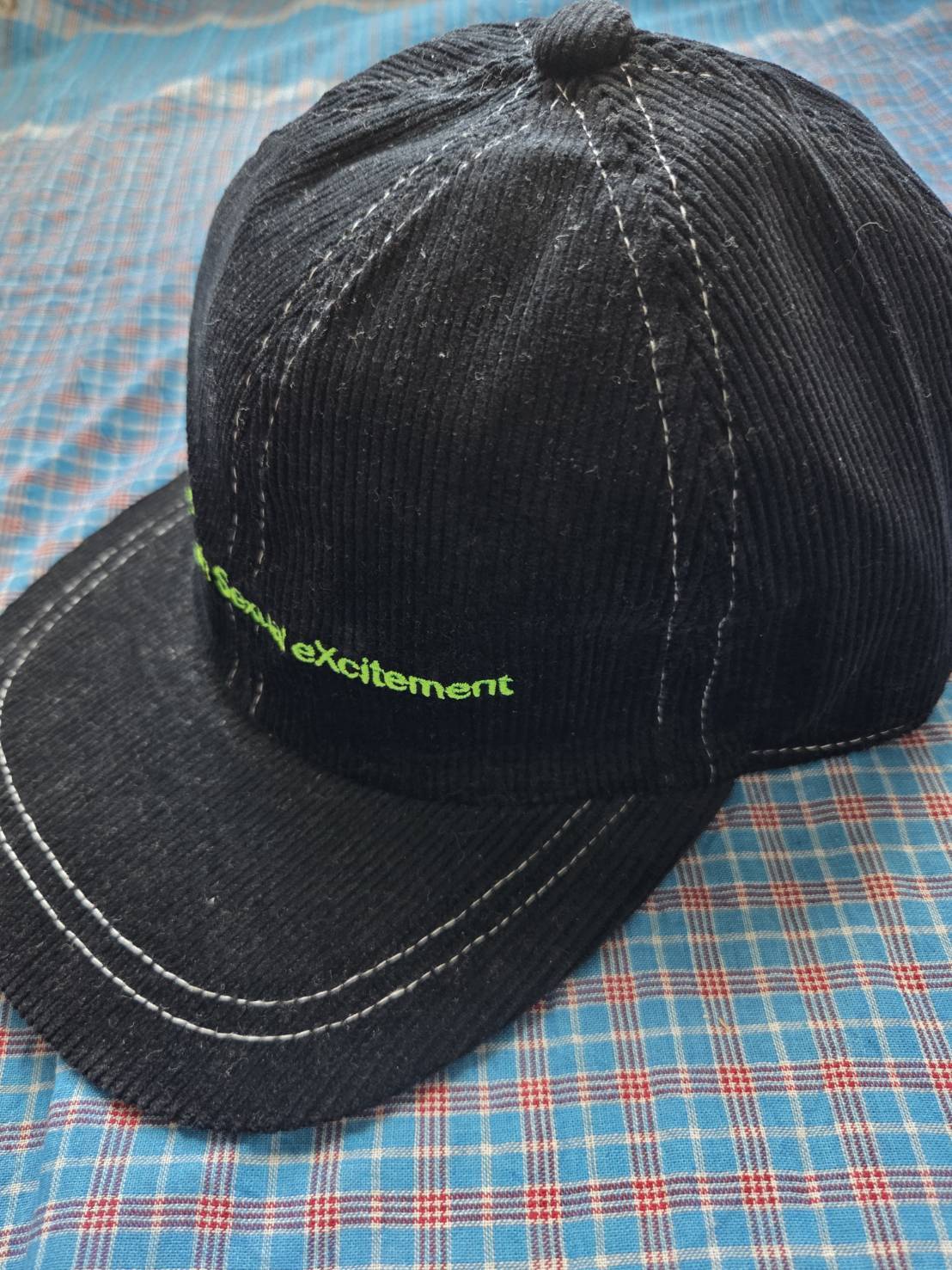 MSX BANDITS Corduroy Cap with Badge "Sexual xxx"