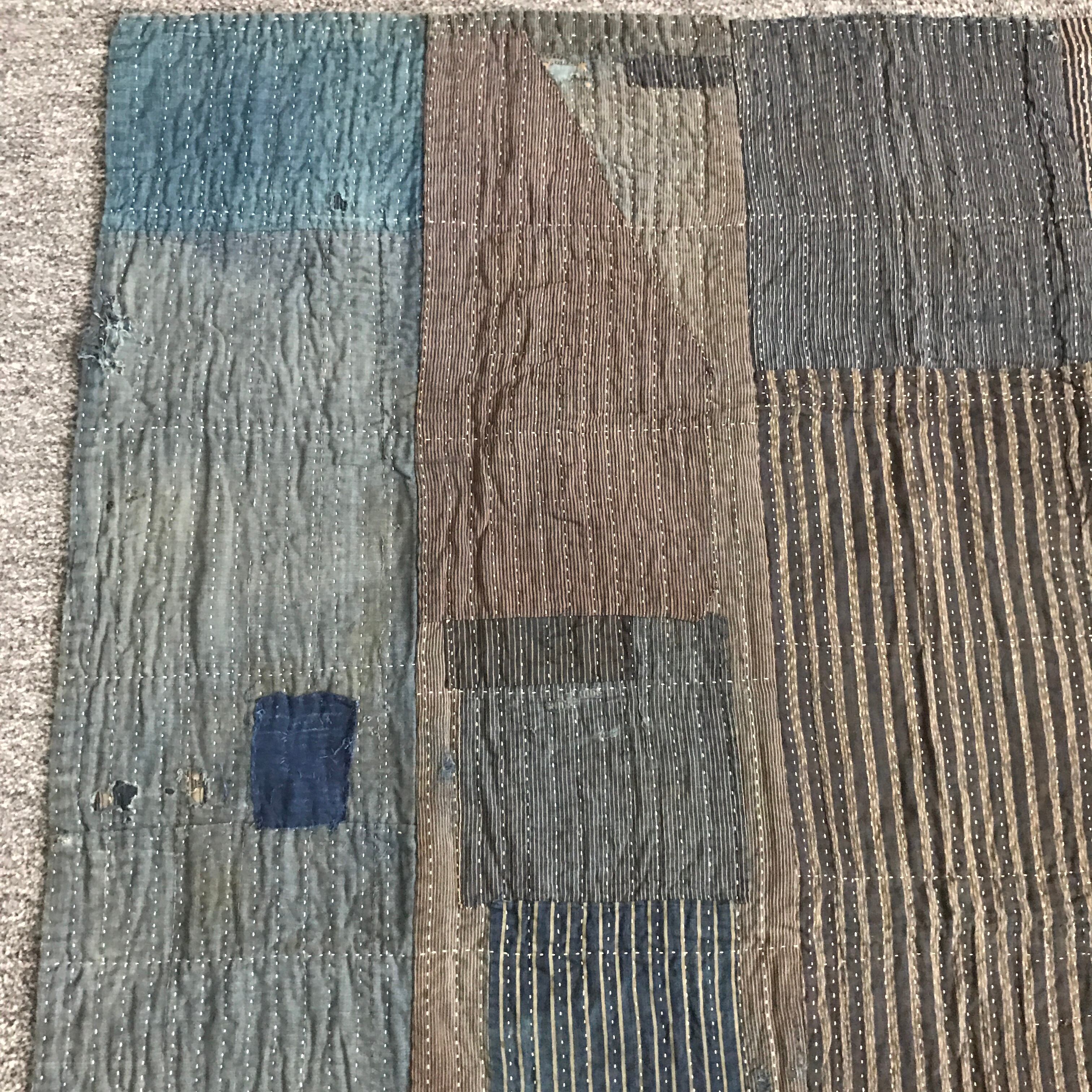 木綿・明治期襤褸・繕い美・刺子・JAPANビンテージ・藍木綿継ぎ・ぼろ・刺し子 木綿・明治期襤褸・繕い美・刺子・JAPANビンテージ・藍木綿継ぎ