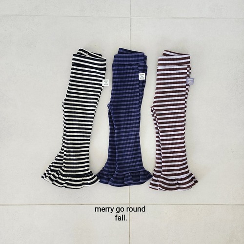 merry go round［取寄］frill bootscut pants 26autumn