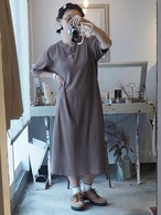 1980’s Old USA BANANA REPUBLIC Cotton Henley Dress