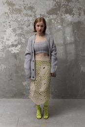 Paisley Crochet Midi SKT Knit