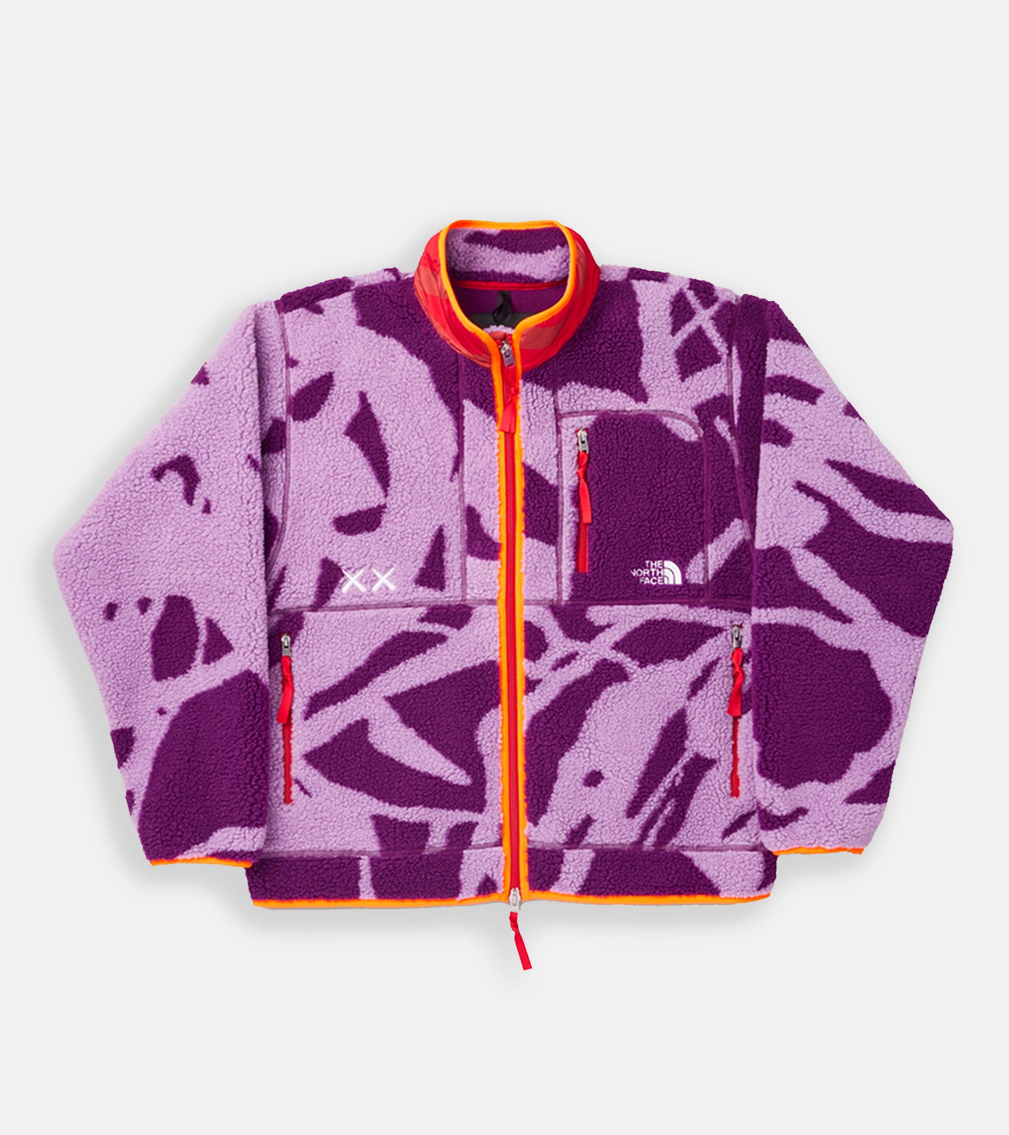 KAWS x The North Face Freeride Fleece Jacket (Pamplona Purple Dragline  Print) | Yellow Sneakers NYC powered by BASE