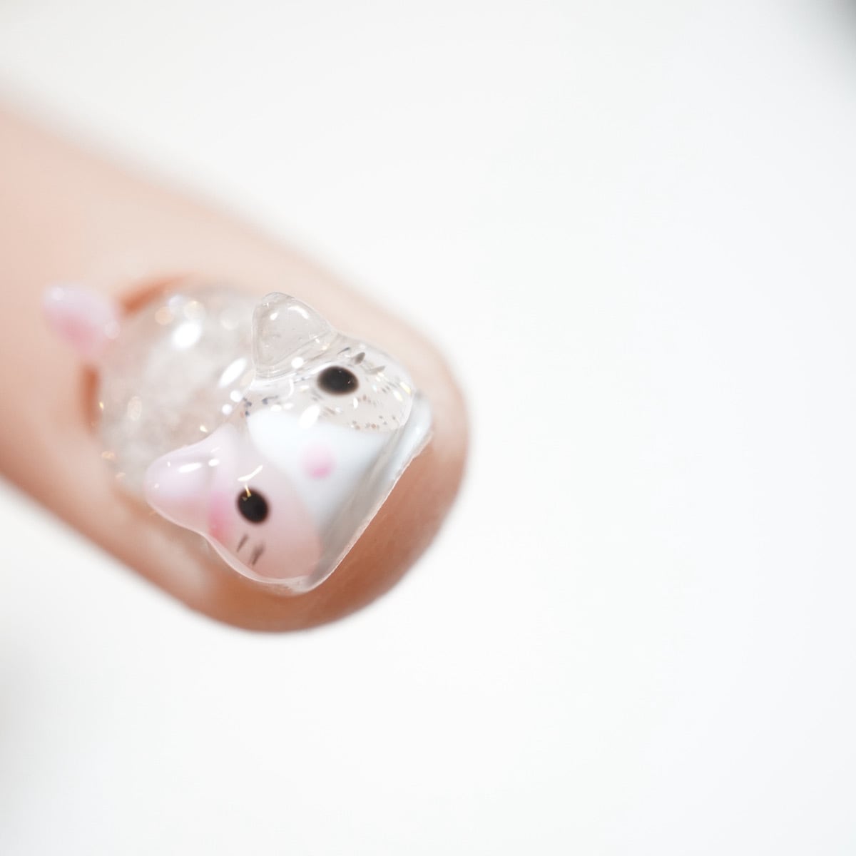 #578 人差し指、薬指チップ/XY147 繰り返し使えるネイルチップ