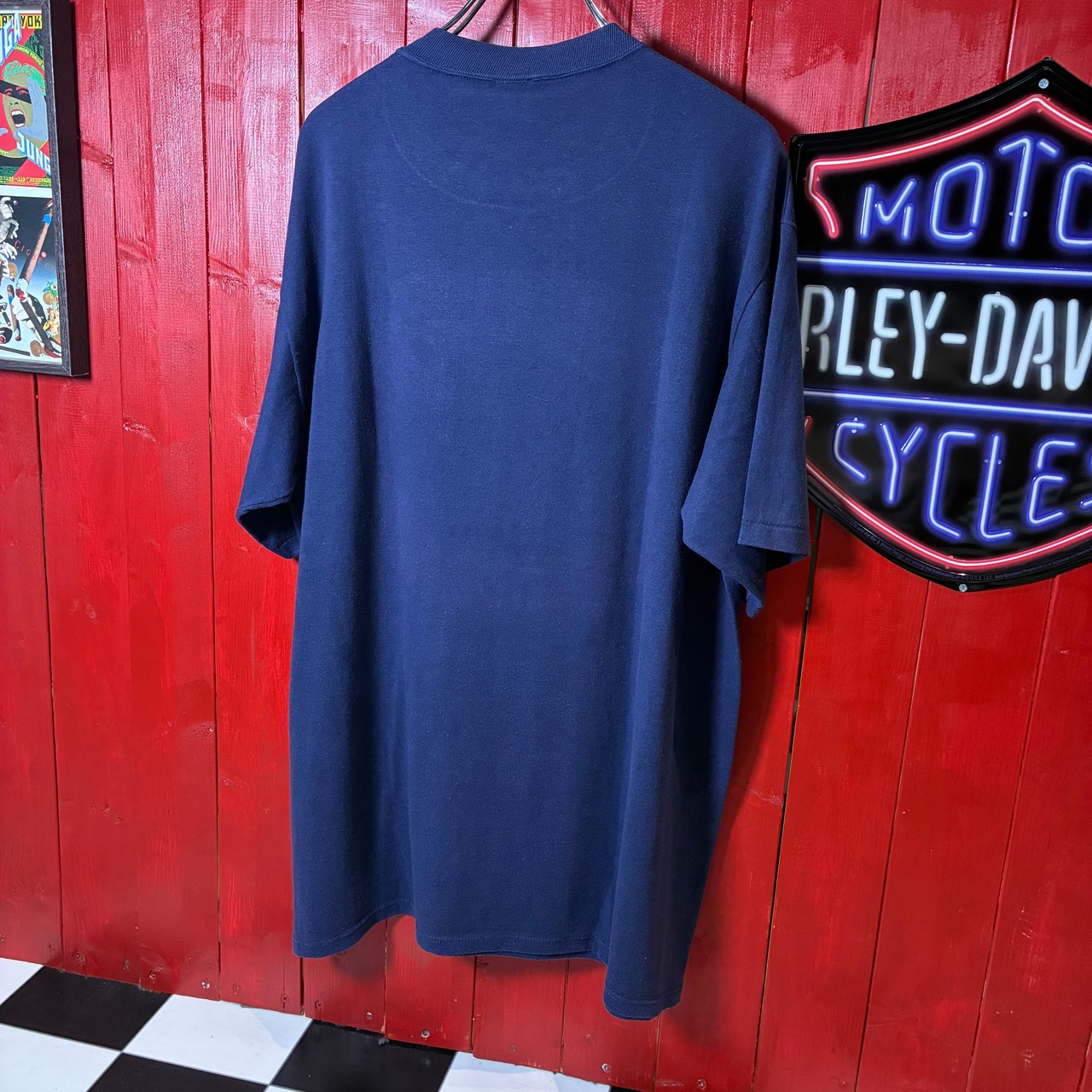 90s USA製 WOLF ヴィンテージTシャツ ネイビー ブタ