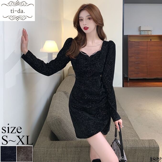 No 12 韓国ワンピース きれいめワンピース 大人可愛いワンピース タイトワンピース ミニワンピース ラメ入り 2color Ti Da 韓国ワンピース専門店 No 12 韓国ワンピース きれいめワンピース 大人可愛いワンピース タイトワンピース ミニワンピース ラメ入り 2color Ti Da 韓国ワンピース専門店