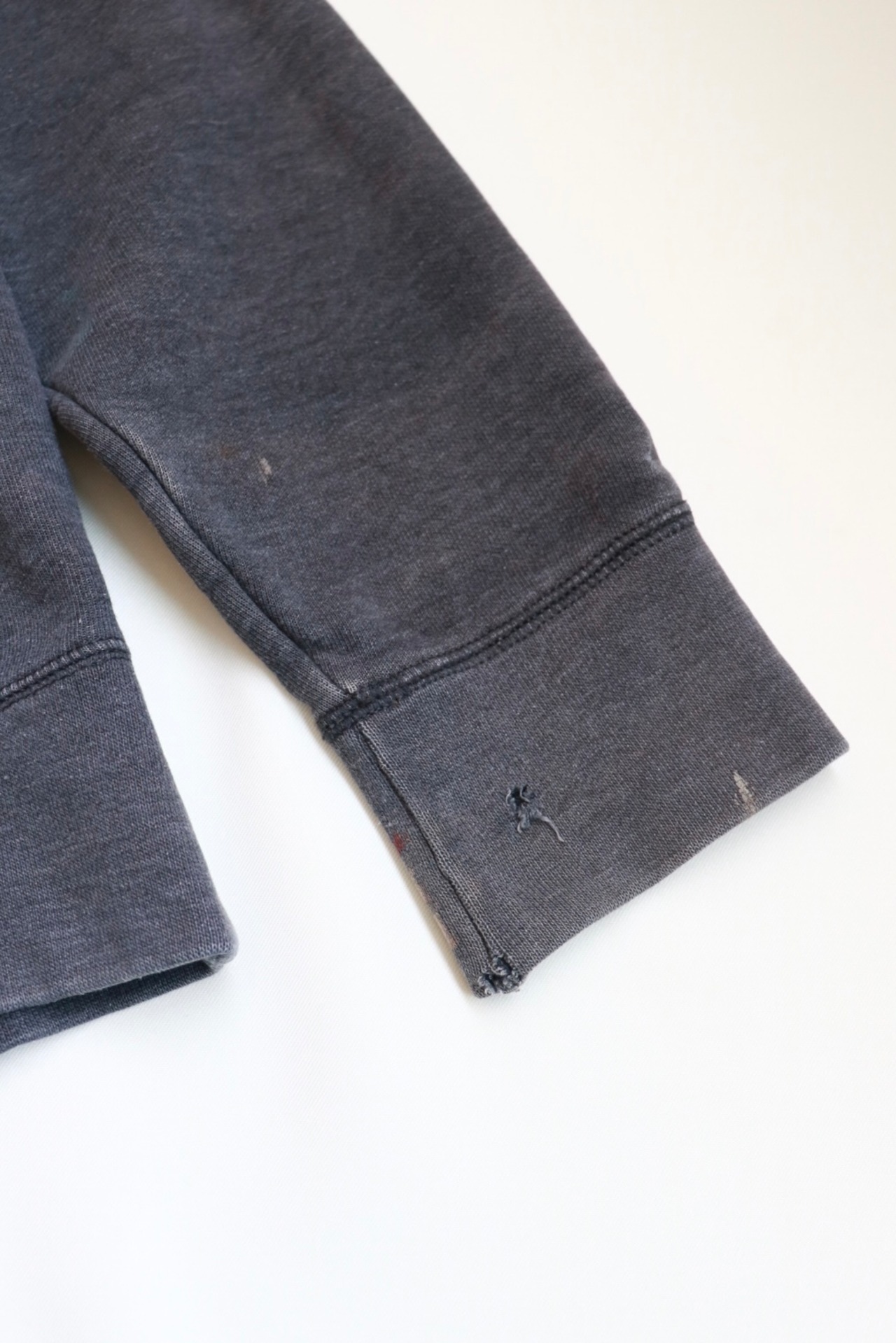 Russell Athletic gray damaged hoodie