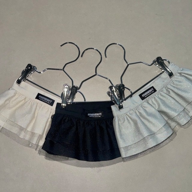 【予約】Babydoll Tutu Lace Skirt〈3colors〉 / mininut　韓国犬服