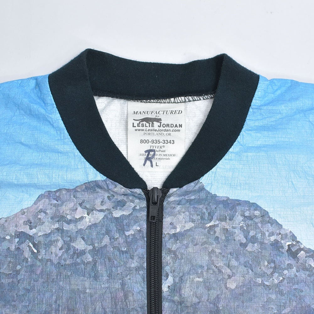 90～00s LESLIE JORDAN 総柄プリント タイベックジャケット
